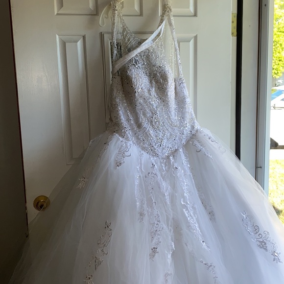 Mori Lee Madeline Gardener Crystal beaded embroidery on princess tulle Ballgown - Picture 2 of 10